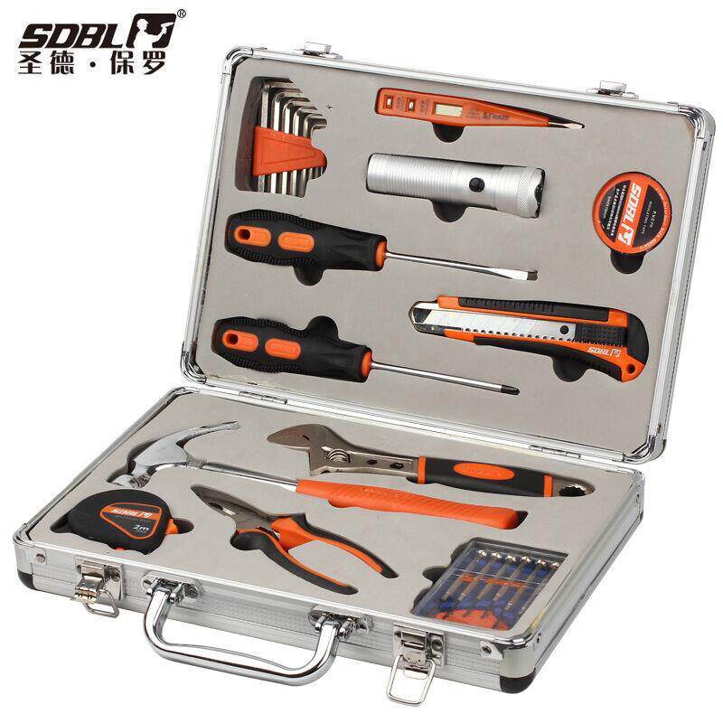 圣德保罗29件套壕华型工具组合维修工具套装家用车用工具箱BL-016