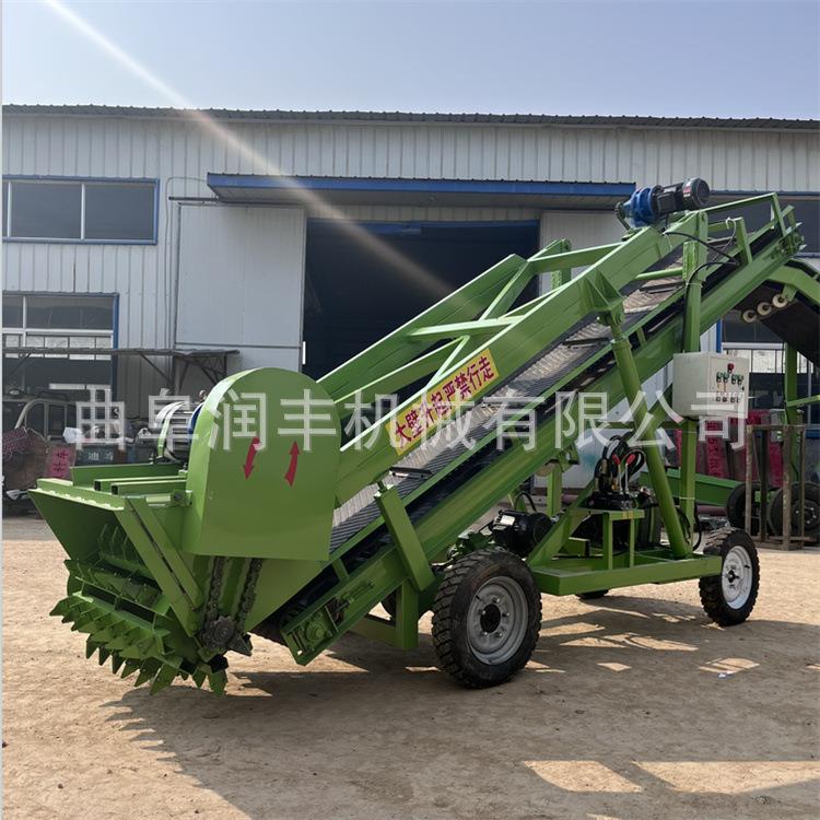 左右横移饲草取料机自动扒取牛羊挖草车电动液压升降铲料车