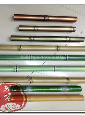 枯黄色不锈钢竹节管 六米古铜拉丝管 压花管镀锌管尺寸出货