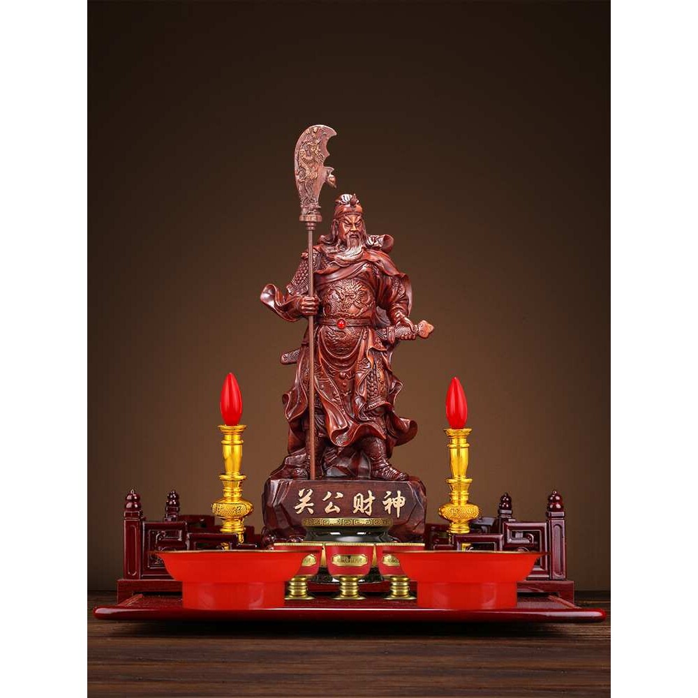 关羽武财神关公摆件招财财神爷关二哥爷家用店铺请关公像供奉神像