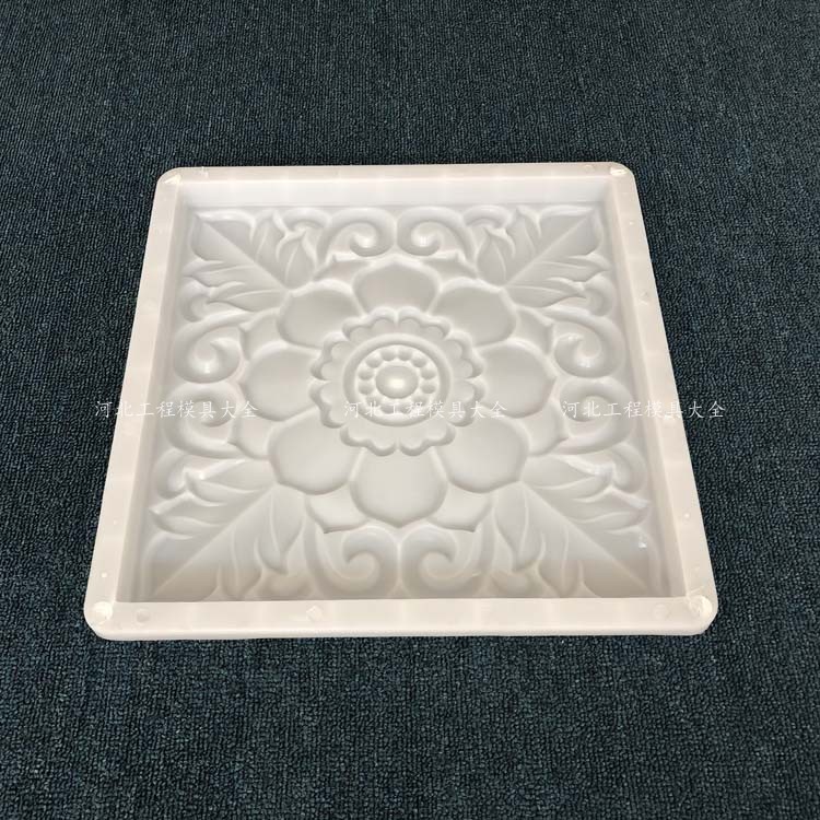 唐莲中式仿古砖雕塑料模具 x庭院装饰铺路地砖影壁墙水泥浮雕模板