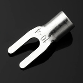 UT叉型裸端头UT1l0 1000只 U型铜端子黄铜镀银 Y型接线端子