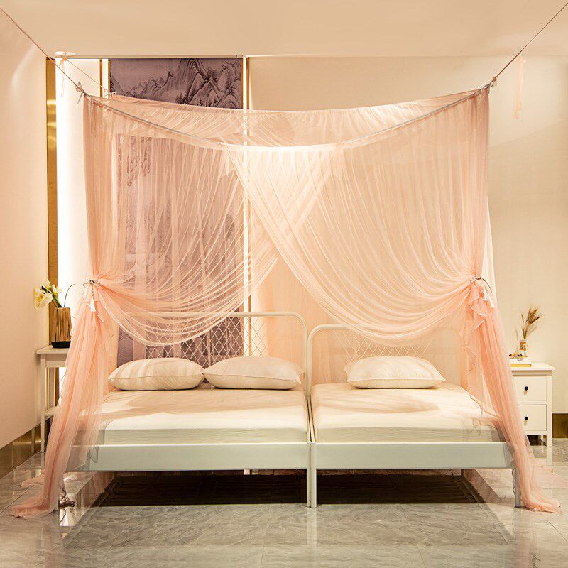 定做蚊帐无需支架老式吊顶挂式y家用卧室加大加宽拼接床榻榻米炕