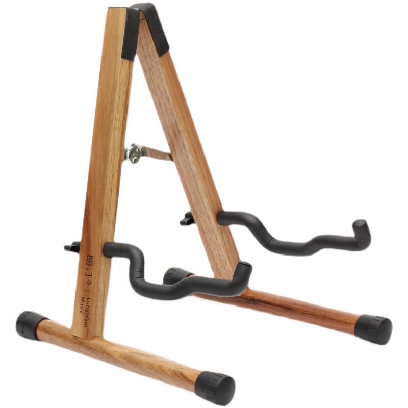 实木吉他架相思木电吉他琴架榉木古典吉他P底座家用贝司放置架