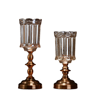 饰 插花瓶客厅电视柜摆件小清新装 创意欧式 家居透明玻璃仿真花套装