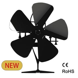 热动力壁炉风扇真火燃木壁炉扇5叶取暖炉煤油炉风扇阿帕奇直升机