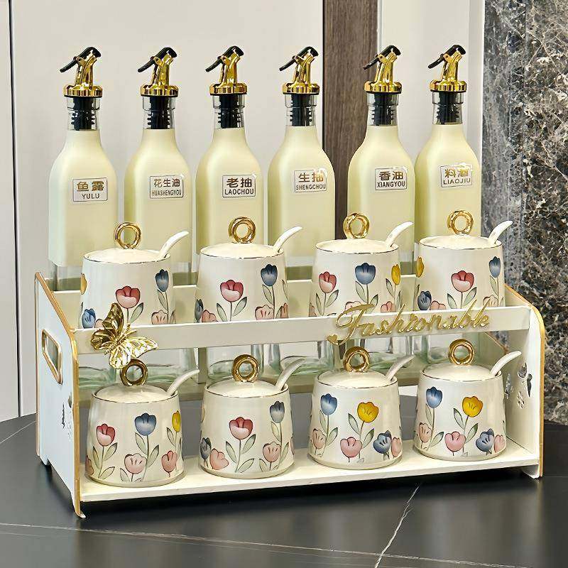 新陶2024款调味罐轻奢家用厨房陶瓷调料品油盐酱醋瓶调料盒置物架,自行车/骑行装备/零配件,更多零件/配件,淘宝优惠券,粉丝福利购,淘宝优惠卷
