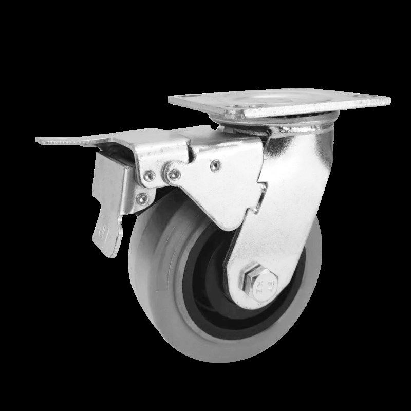 重型TPR防静电脚轮4568寸导D电轮静音耐磨万向轮电子厂推车轮