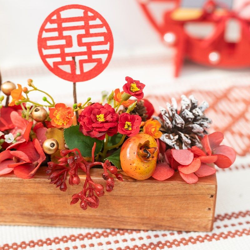 阿楹 玄关签到台乔迁婚房布置仿真花结婚喜装饰餐边柜假花艺摆设,节庆用品/礼品,婚房装扮用品,淘宝优惠券,粉丝福利购,淘宝优惠卷