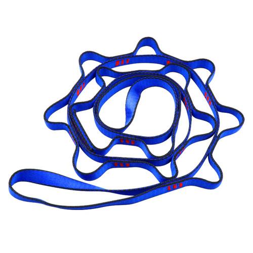 户外登山攀岩菊绳空中瑜伽菊花绳安全快挂扁带耐磨承重装备环可调