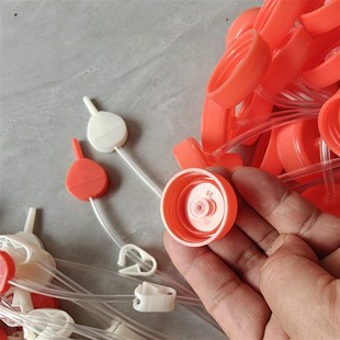 果树输液管加厚输液吊瓶t针管柑橘黄龙病夹子款内塞双色大圆头