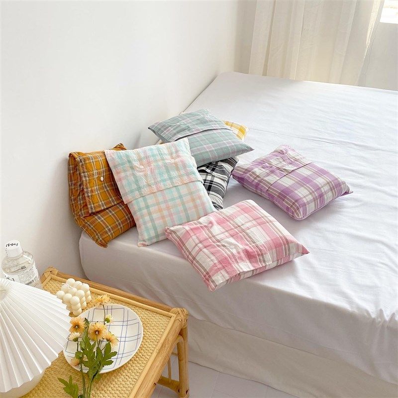 花旅行主题!全棉旅行睡袋 水洗棉韩风格子 酒店隔脏袋帐篷野营