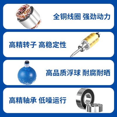 380V鱼塘增氧机叶轮式增氧泵220V大功率养鱼专用全自动曝气氧气泵