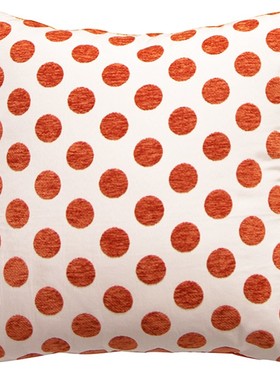 现代轻奢橙色抱枕客厅沙发靠枕酒店样板G间床头咕臣套罩不含芯45c