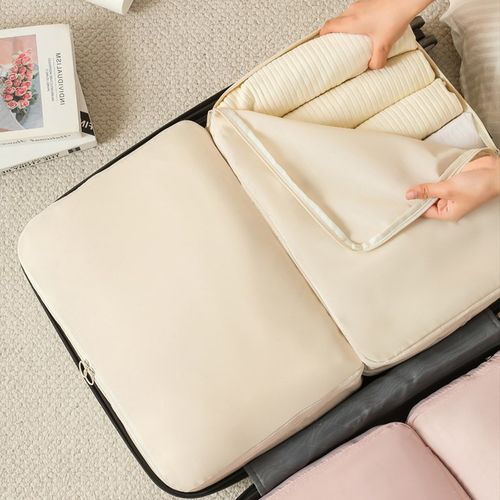 可压缩旅行衣物收纳袋羽绒服收纳行李箱整理包大号机洗出差分装袋