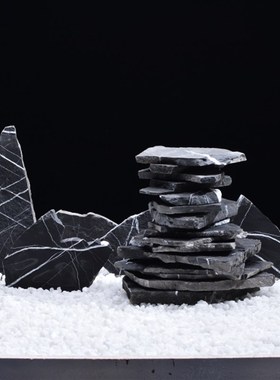 千层石假山石料乌龟l晒台diy石材天空之城楼梯下鱼缸热带雨林造景