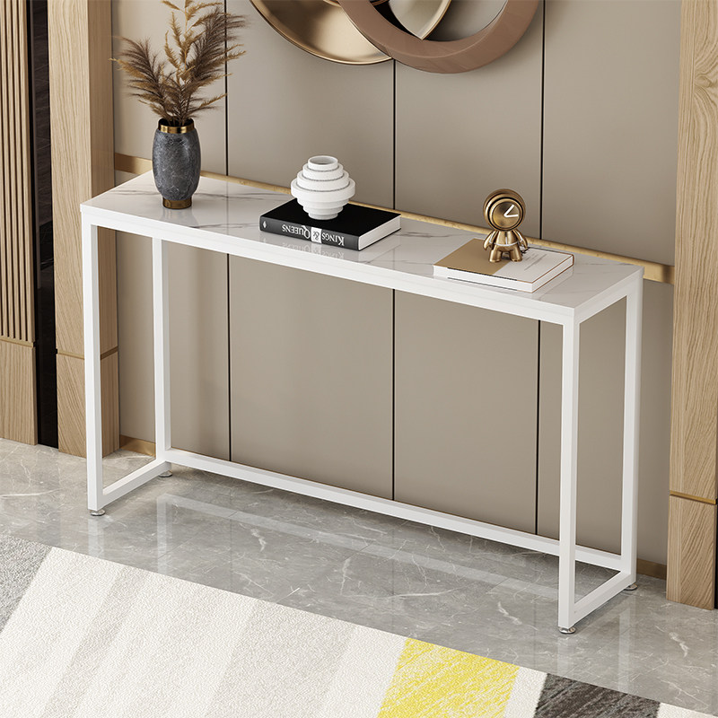 轻奢简约玄关桌入户靠墙玄关台家用铁艺条案桌走廊装饰摆件桌现代