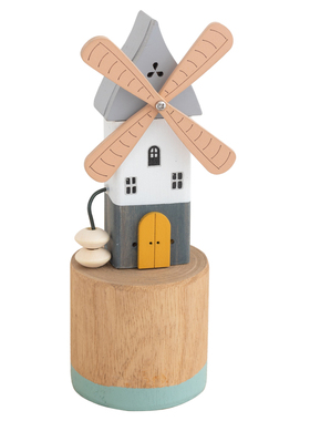 阿楹 客厅旋转风车工位小摆件奶油风日式布置儿童房衣柜转角书桌