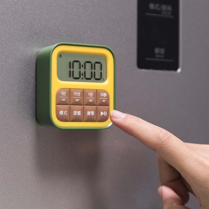 闹钟计时器学生自律静音振动定时器磁吸T厨房提醒器秒表