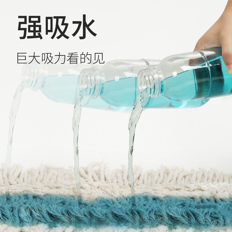 大号平板拖把酒店瓷砖地家用长排拖懒人拖布工厂里专用保洁宽尘推