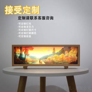 热卖 LED灯箱触摸调光氛围灯梦幻森林充电小夜灯摆件