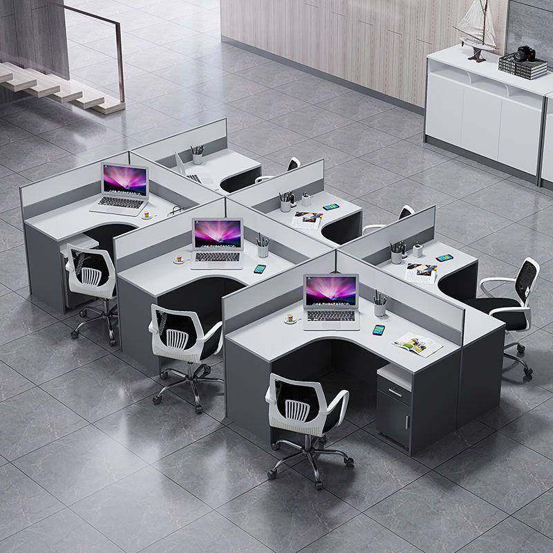 员工椅屏风四六人电脑位带柜双人工作组合现代职员办公桌,商业/办公家具,办公电脑桌,淘宝优惠券,粉丝福利购,淘宝优惠卷