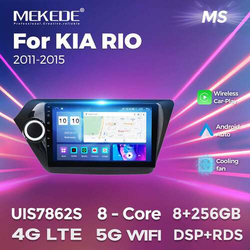 适用于11-15款起亚K2锐欧RIO安卓车载中控导航仪无线carplay