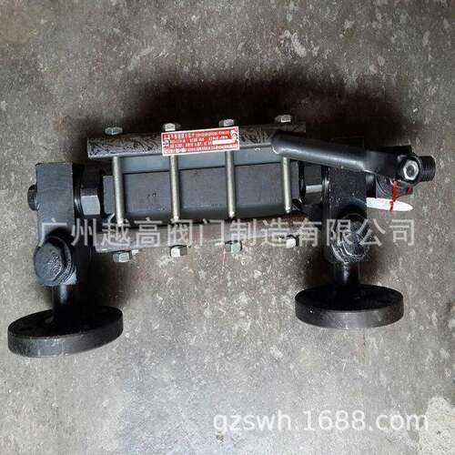 黑白水位计黑白液位计型号YK22-HBS-2.5中工锅炉配件三通旋塞
