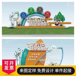 文明城市垃圾分类宣传栏广告栏阅读报栏广告物业宣传栏景区向导栏