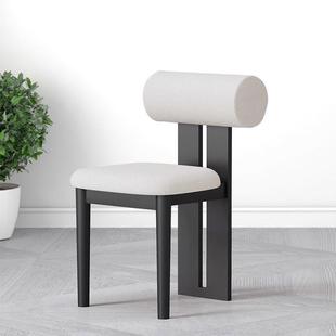 北欧全实木餐椅家用网红奶油风靠背椅子餐厅酒店设计师椅凳咖啡厅