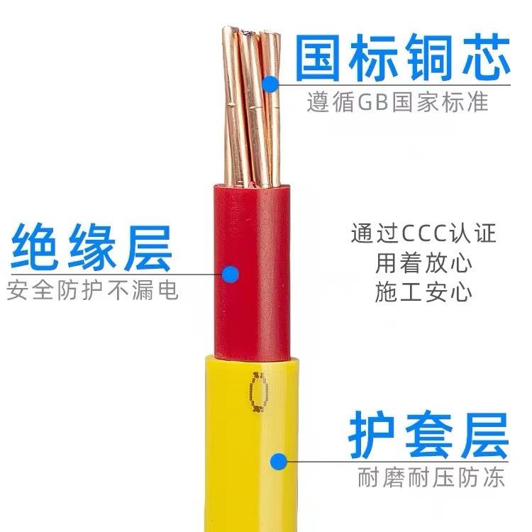 欢宇珠江ZC-BVV国标阻燃双塑电线