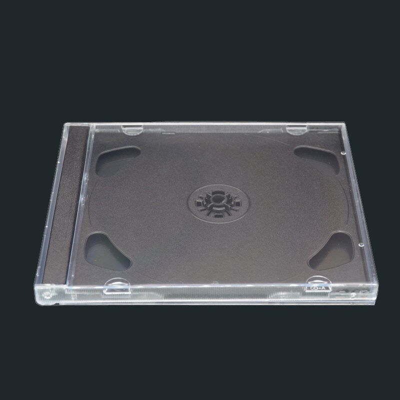 加厚光盘盒透明标准双碟装CD-R碟片收纳盒LCD光盘盒子双片装插封