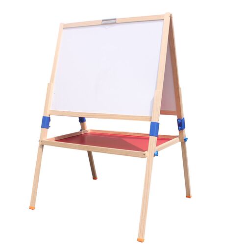 超大号儿童画板双面磁性无尘黑板支架式可升降写字板家用教学画架