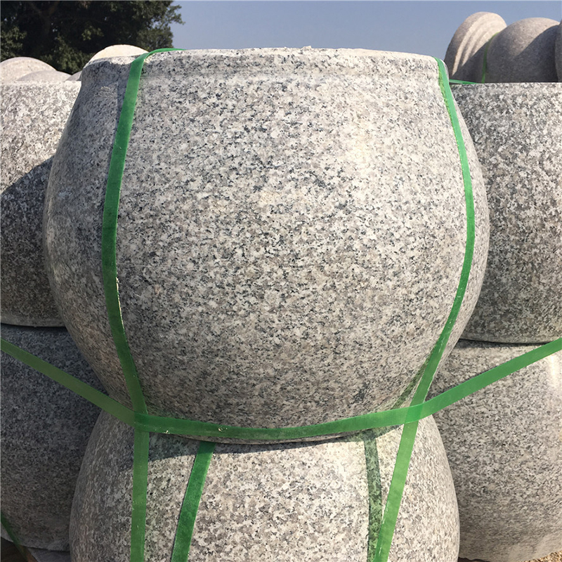 路障挡车石鼓五莲红车挡石户外广场D石墩子人行道止车石大理石石