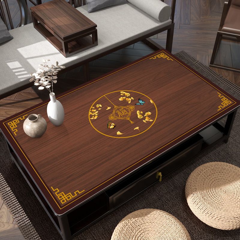 中式茶几桌布防水防油防烫实木茶几垫布餐L桌垫红木桌面保护垫桌