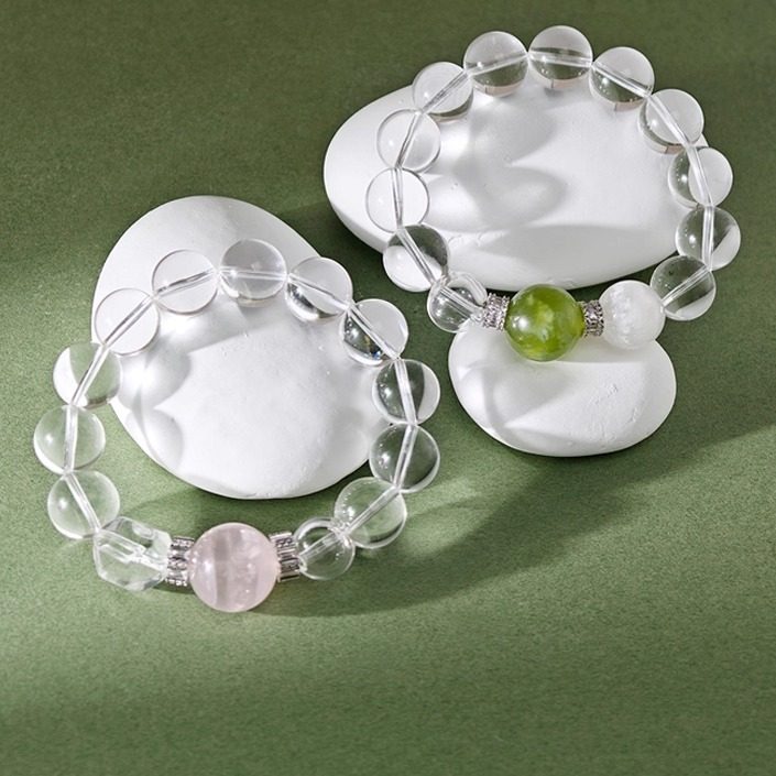 WhimSole唯魅 雾粉岫玉天然白水晶香氛手串时尚手链手饰生日礼物,饰品/流行首饰/时尚饰品新,手链,淘宝优惠券,粉丝福利购,淘宝优惠卷