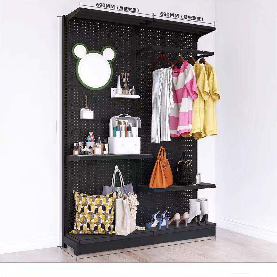 免打孔洞洞板简易衣柜开放式家用卧室黑色金属大衣帽间挂衣置物架,自行车/骑行装备/零配件,更多零件/配件,淘宝优惠券,粉丝福利购,淘宝优惠卷