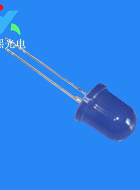 10MM蓝发蓝led灯珠发光二极管高亮蓝色灯珠f10蓝灯蓝光