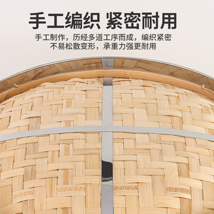 纯手工全竹制蒸笼商用竹编篦子52大包子馒头笼屉家用柴火灶蒸屉