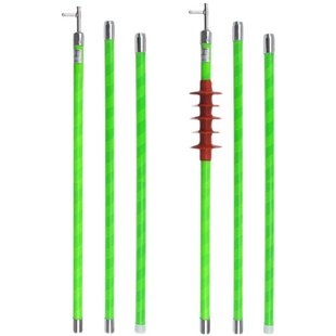 高压令克棒拉闸杆10kV伸缩绝缘杆D电工防雨操作杆绿色变压器送电