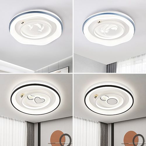 现代简约卧室儿童灯书房2025新款语音控家用创意led客厅吸顶灯具