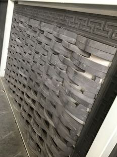 瓦片装饰立瓦半圆筒瓦铺地立瓦仿古青瓦墙面砖瓦青瓦拼窗装饰立瓦