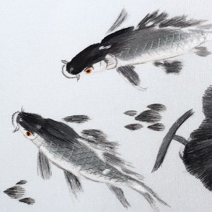 湘绣手工双面绣锦上添花和和美美锦鲤商务馈赠礼品非遗中华老字号