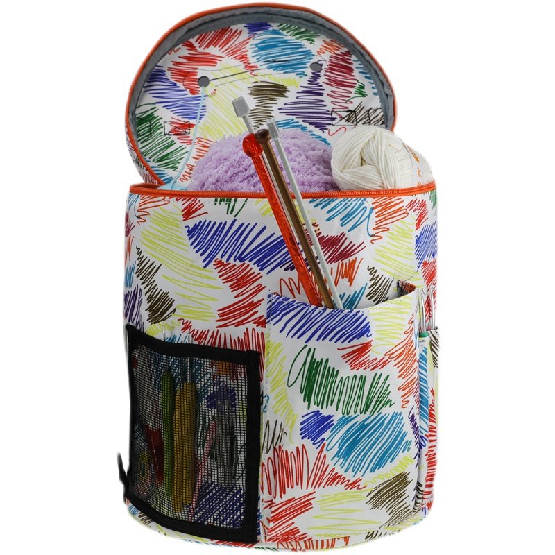 立体多功能毛线大容量收纳包钩针棒针DIY配件编织工具收纳整理袋,收纳整理,包包收纳袋,淘宝优惠券,粉丝福利购,淘宝优惠卷