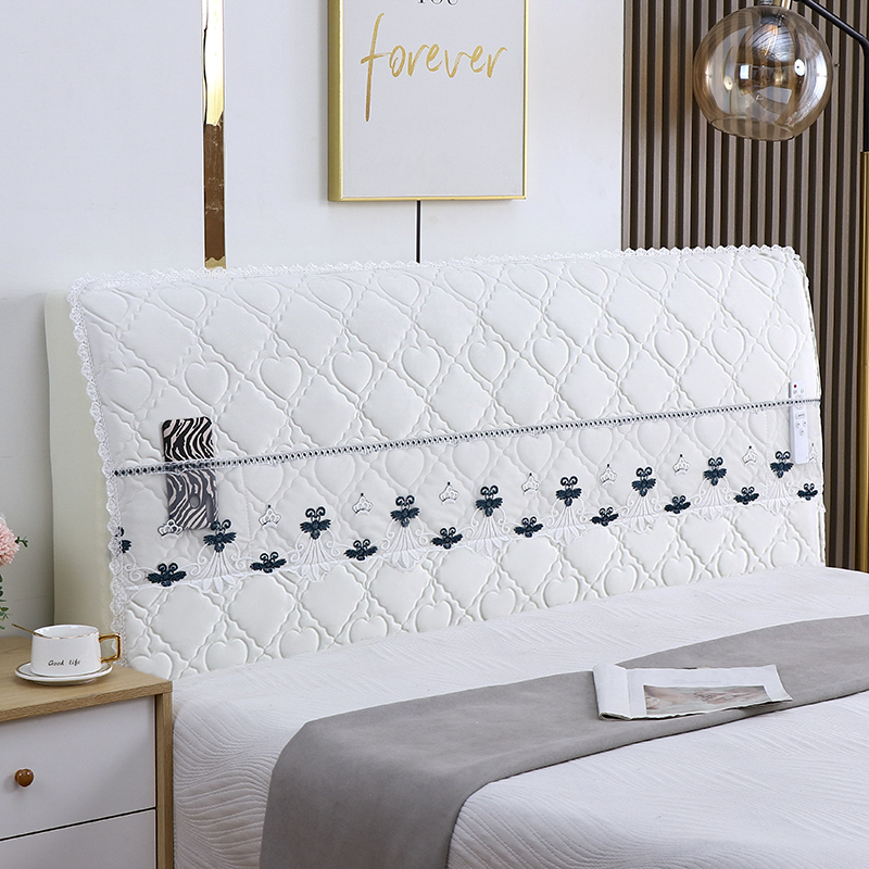 床头罩套加厚新款全包床头罩床头套简约软包木床通用床靠背罩套布