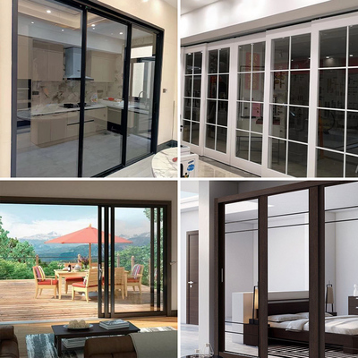 三门联动轨道二门联动静音缓冲移门滑轮推拉门木门吊轮四联动配件