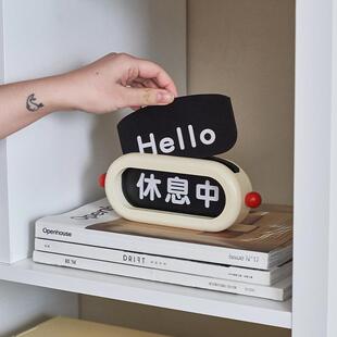 木质心情牌送礼创意家用装饰品 趣味休闲心情表示牌奶油摆件