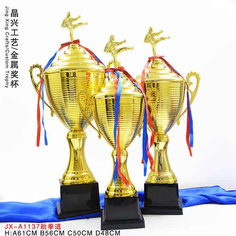 广州跆拳道协会锦标赛少儿男子组冠亚季奖杯 团体品势一名颁奖杯