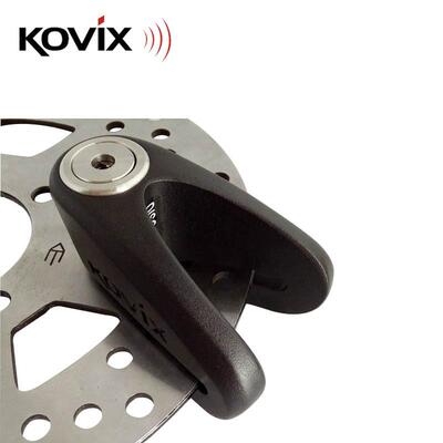 KOVIX KVC2摩托车碟刹锁防撬防钻电动车防盗锁V型碟锁抗液压剪