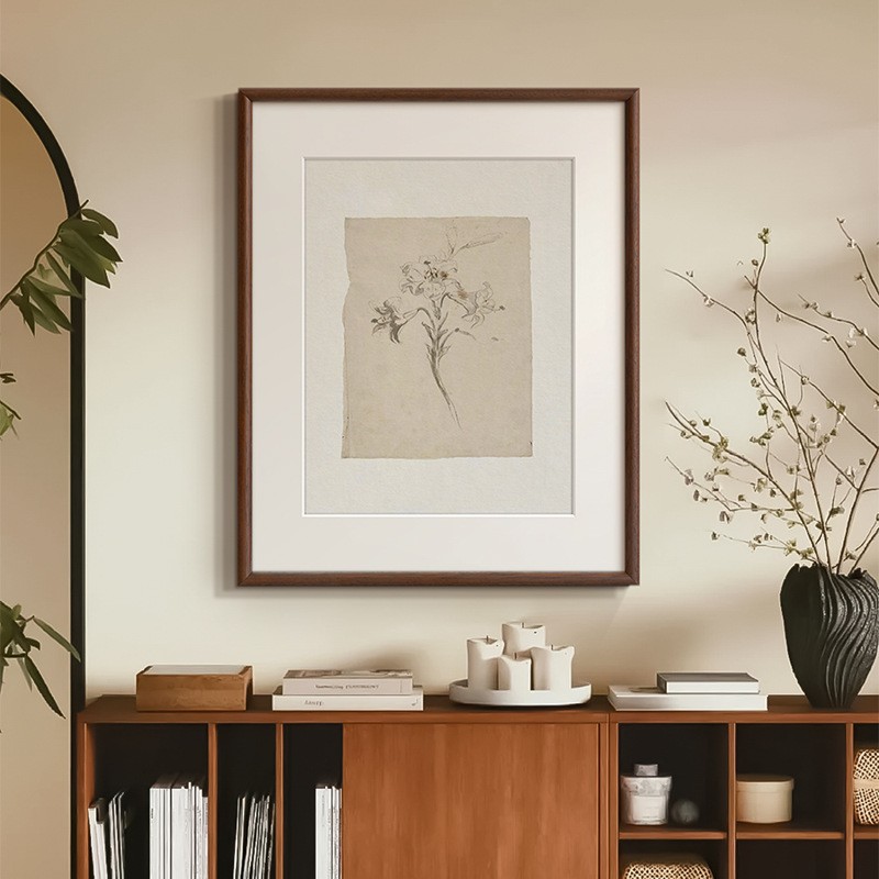 《古境花语》现代法式中古风客厅花卉装饰画餐厅玄关复古卧室挂画